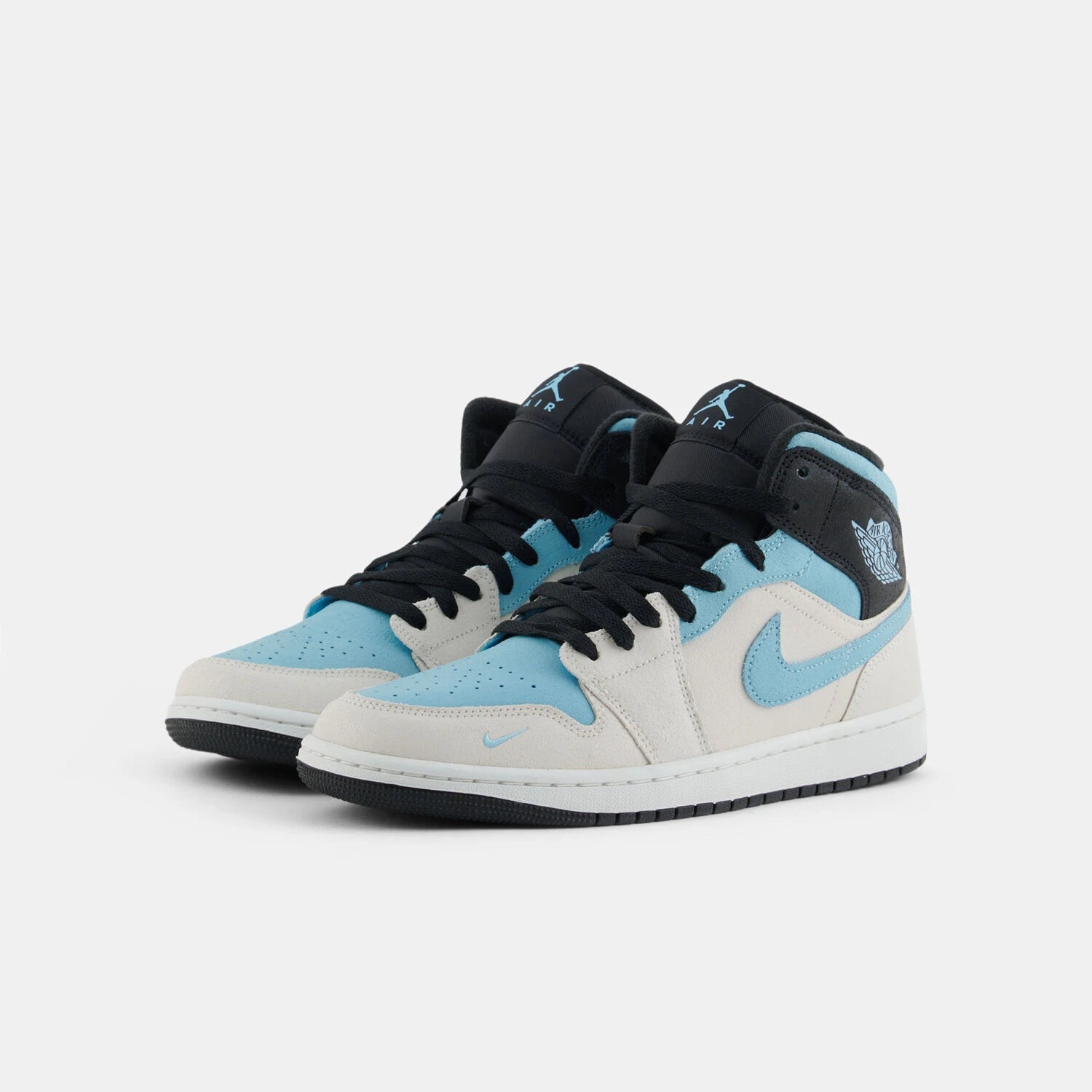 Air Jordan 1 Mid White Blue Chill