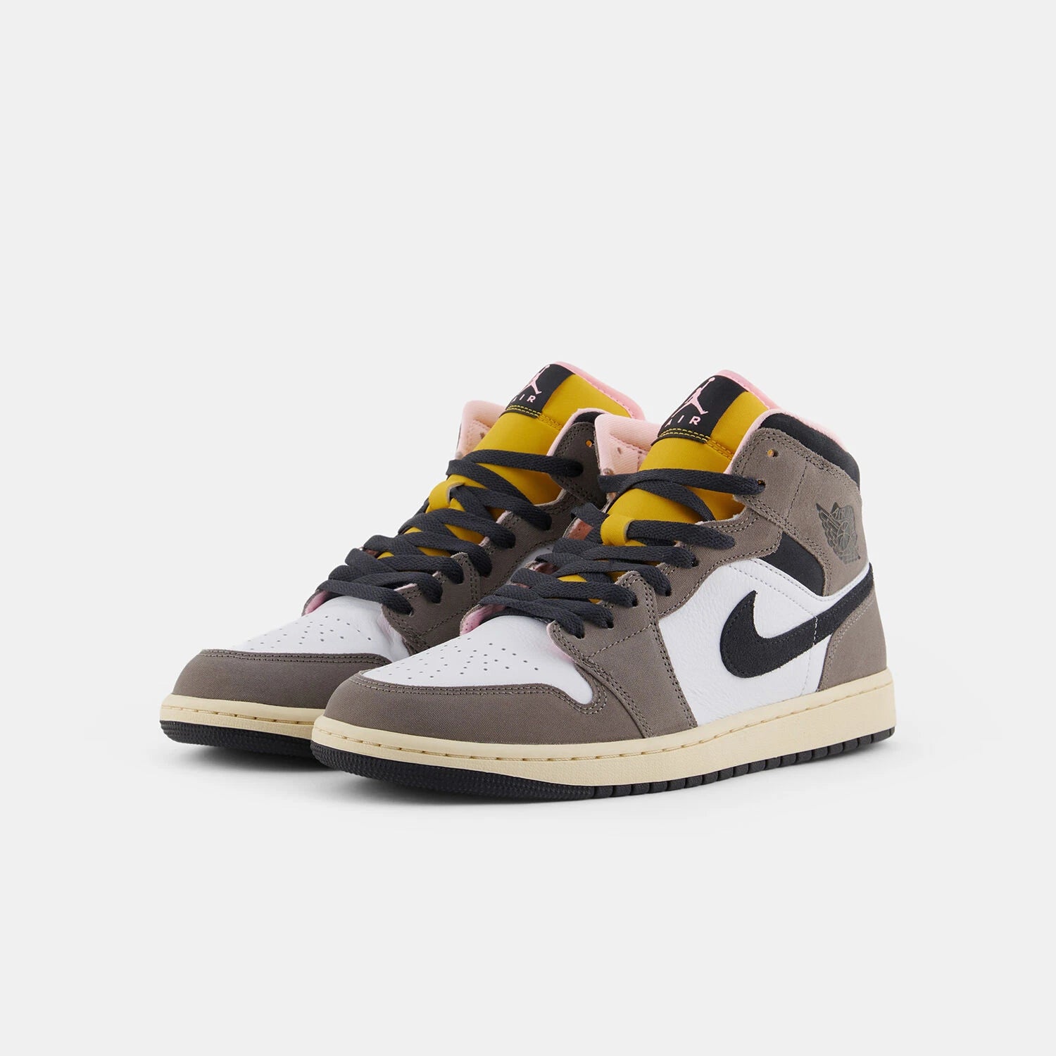 Air Jordan 1 Mid Black Flax