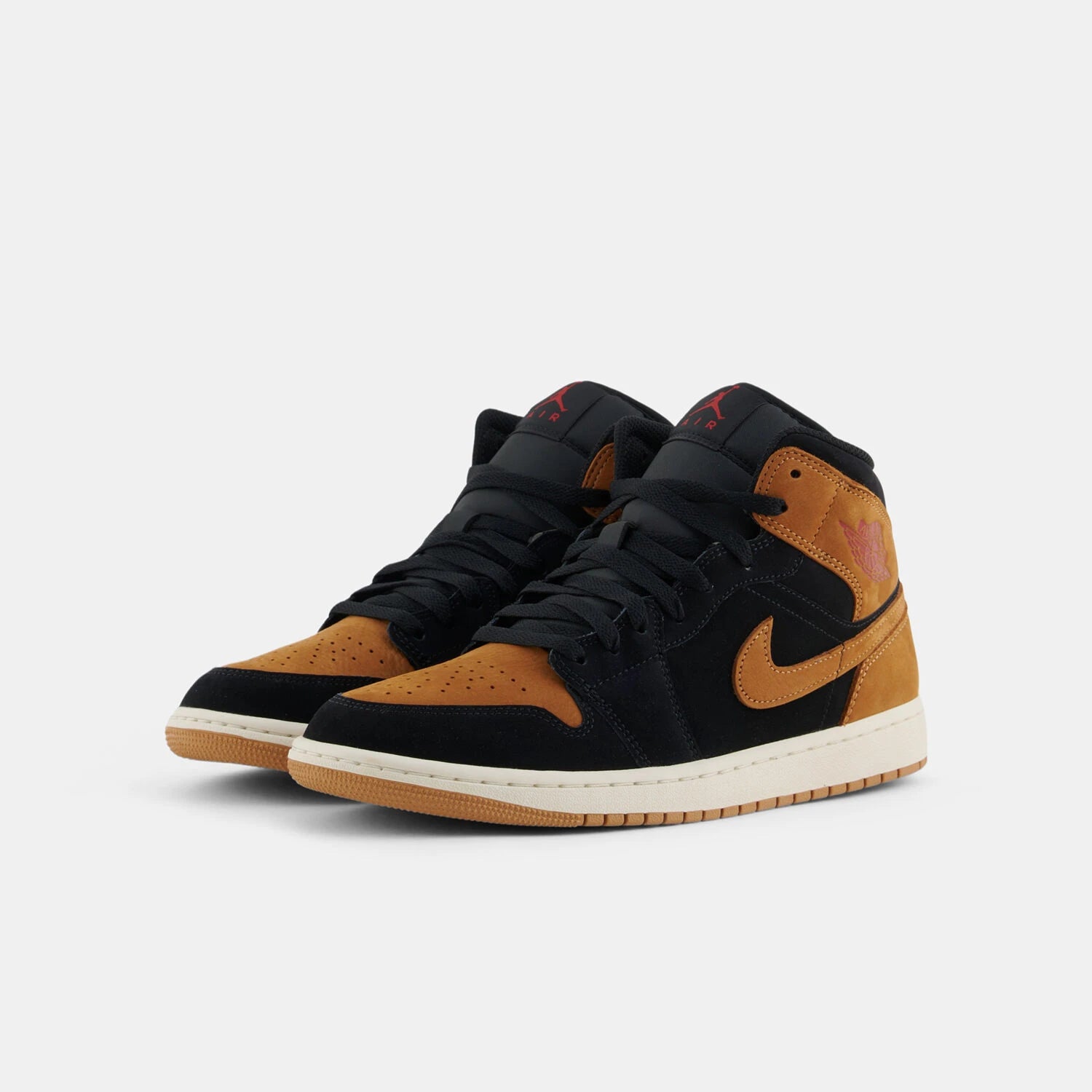 Air Jordan 1 Mid Black Flax